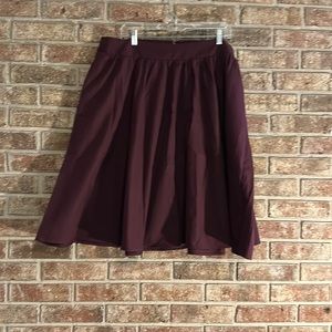 Torrid Maroon A-Line Skirt